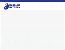 Tablet Screenshot of maxdurabattery.com